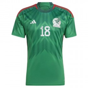Fotbalové dres Mexiko A.GUARDADO 18 Domácí Mistrovství Světa 2022 Krátký Rukáv